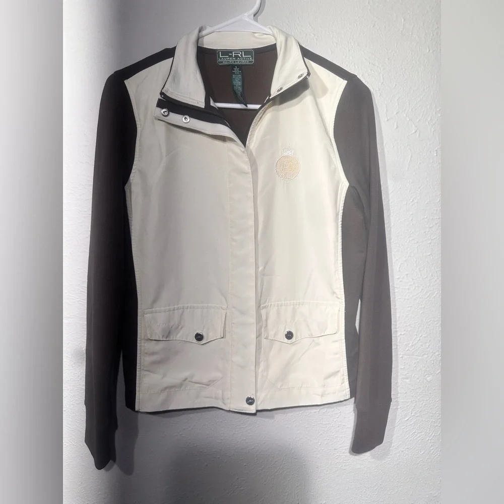 Ralph Lauren Cream and Brown Utility Jacket - Picture 14 of 14